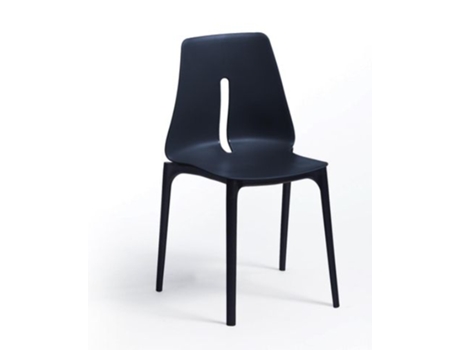 Conjunto 4 Cadeiras Oblong Antracite/Petróleo Tensai Furniture