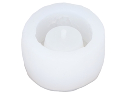 Molde de Silicone para Vaso Redondo com Furo de Drenagem Diy para Suculentas e Artesanatos | S/MARCA