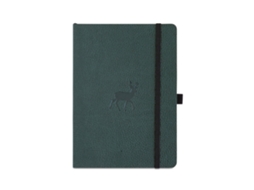 Caderno Vida Selvagem Com Capa Flexível, Tamanho A5, Pontilhado, Veado Verde
