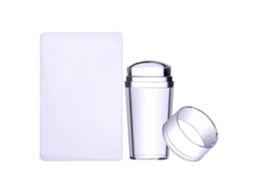2026altiro-set De Estampación De Uñas De Silicona Transparente Con Tapa Y Rasqueta Herramienta De Manicura