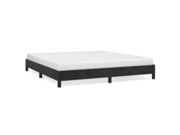 Estrutura de Cama Sem Colchão 180x200 Cm Veludo Preto MAISON EXCLUSIVE