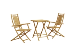 Bistro Set, Bistro Sets Vidaxl Marrom Bambu (n/a)