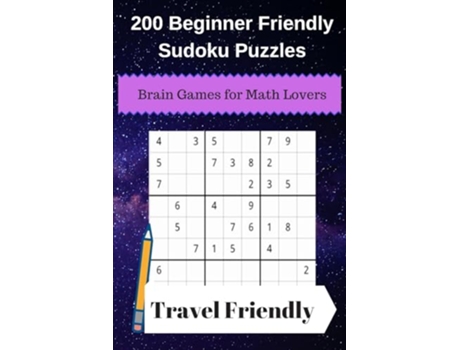 Livro 200 Beginner Friendly Sudoku Puzzles Brain Games for Math Lovers de Royal Wisdom (Inglês)