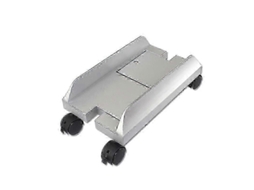 Suporte Para Gabinete De Computador, Rack De Armazenamento Ajustável Para Gabinete De Computador De Mesa Com Freio Brilvibera (prata)