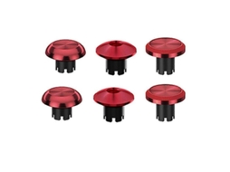 Capacete de Joystick YURU Metal 6 em 1 para PS5 Dualsense Edge, vermelho | S/MARCA