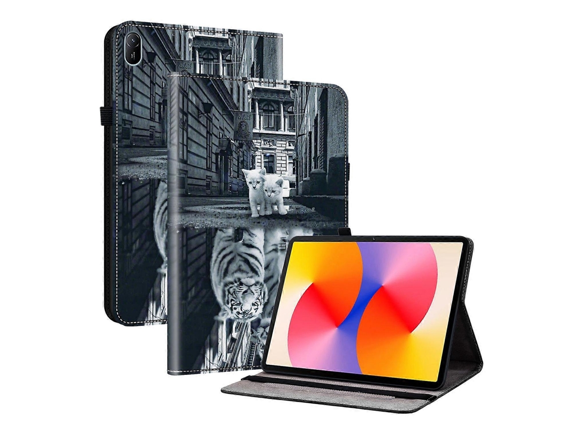 Capa para tablet inteligente em couro pintado com textura de cristal Webake
