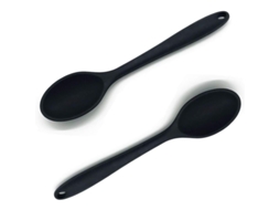 Set De 2 Colheres De Silicone Antiaderentes Sem Bpa Para Misturar, Servir E Cozinhar Resistentes Ao Calor