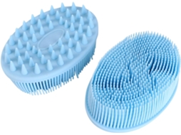 Conjunto De 2 Escovas Banho Silicone Hohopeti Para Efeito Massagem, Leves E Fáceis De Transportar