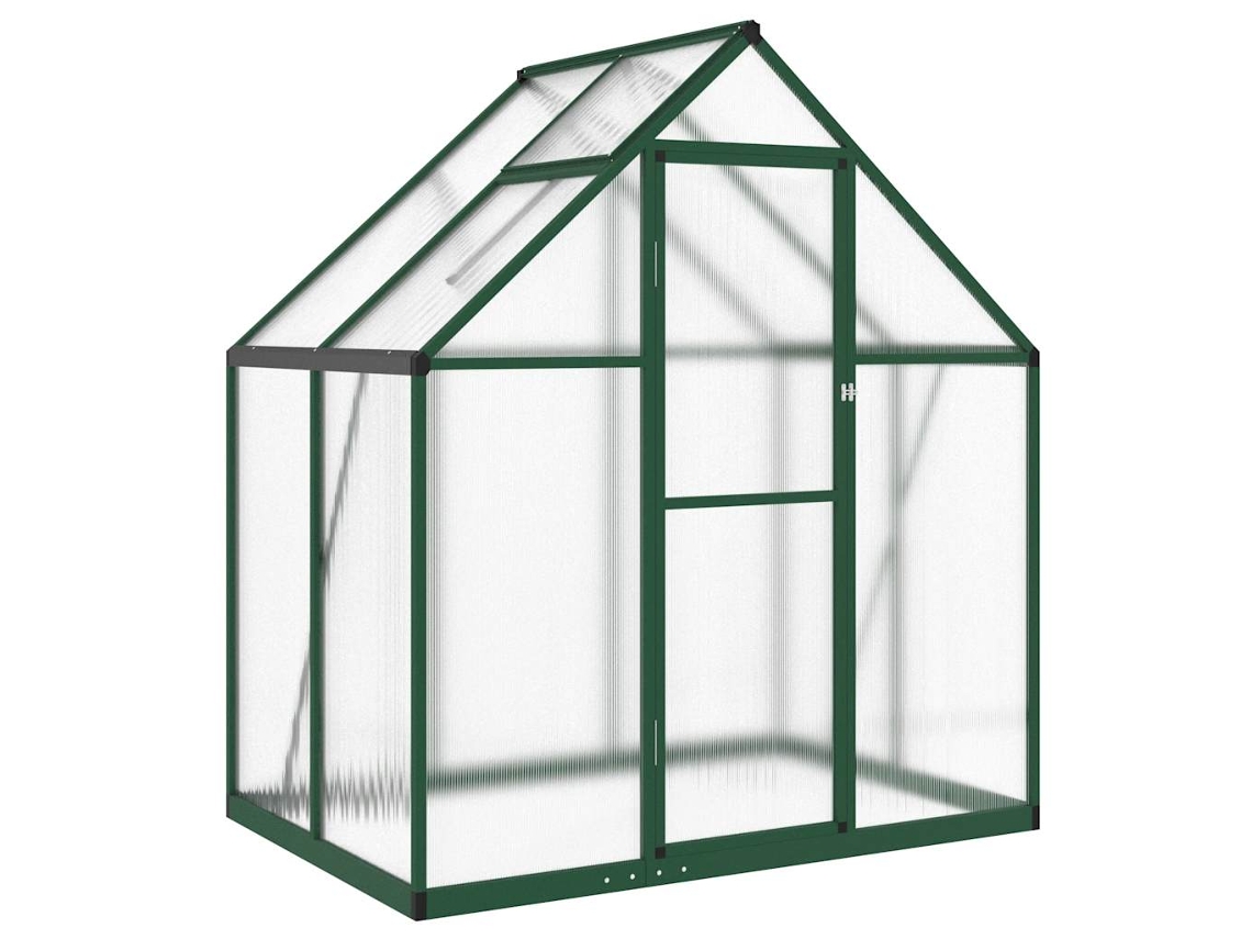 Maison Exclusive - Estufa Com Estrutura De Base 169x114x195 Cm Alumínio Verde