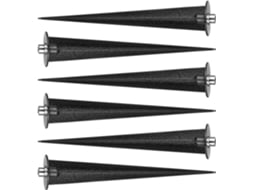 Conjunto De 6 Estacas De Plástico Para Lâmpadas Solares De Jardim Com Sensor De Luz, Para Substituiç Gokoco