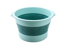 Bacia de Banho de Pés Dobrável com Massagem de Pontos Acupuntura Verde Claro S/MARCA