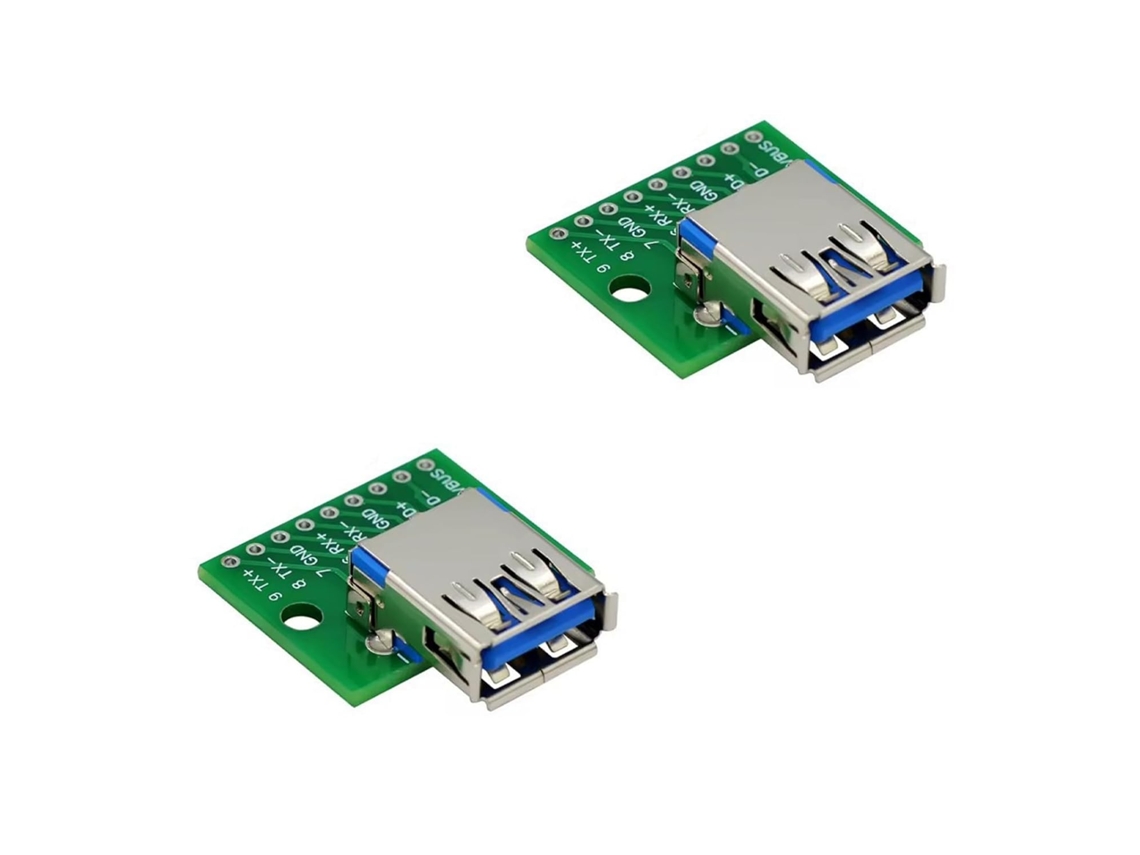 Durabilidade - Conector Usb 3.0 Fêmea Para Dip - Espaçamento