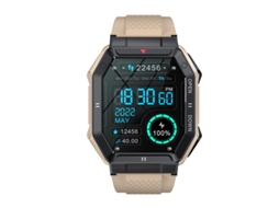 Smartwatch YIZHOOD Te639 Desportivo de 1.85Inch com Frequência Cardíaca Cáqui