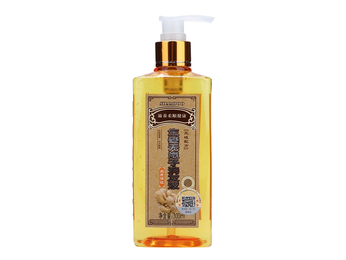 2026 champú Sem Silicones de Gengibre 300ml Controle de Gordura, Hidratante e Nutritivo