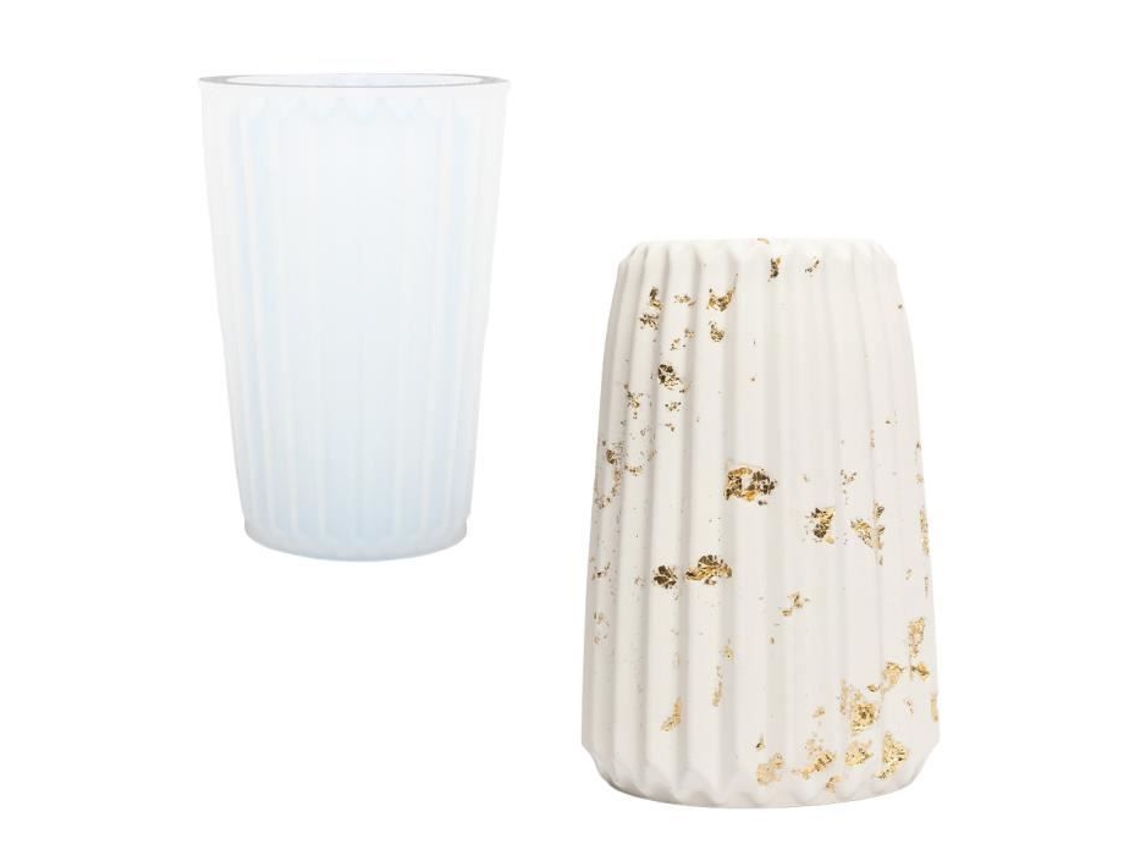 Molde De Silicone Vaso Para Flores 15,2 Cm Resistente Facilidade De Manuseio Aucune
