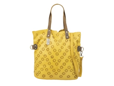 Bolsa De Mulher Firenze Artegiani Badia Shopper Autêntico Design Estrelas Amarelo (41)