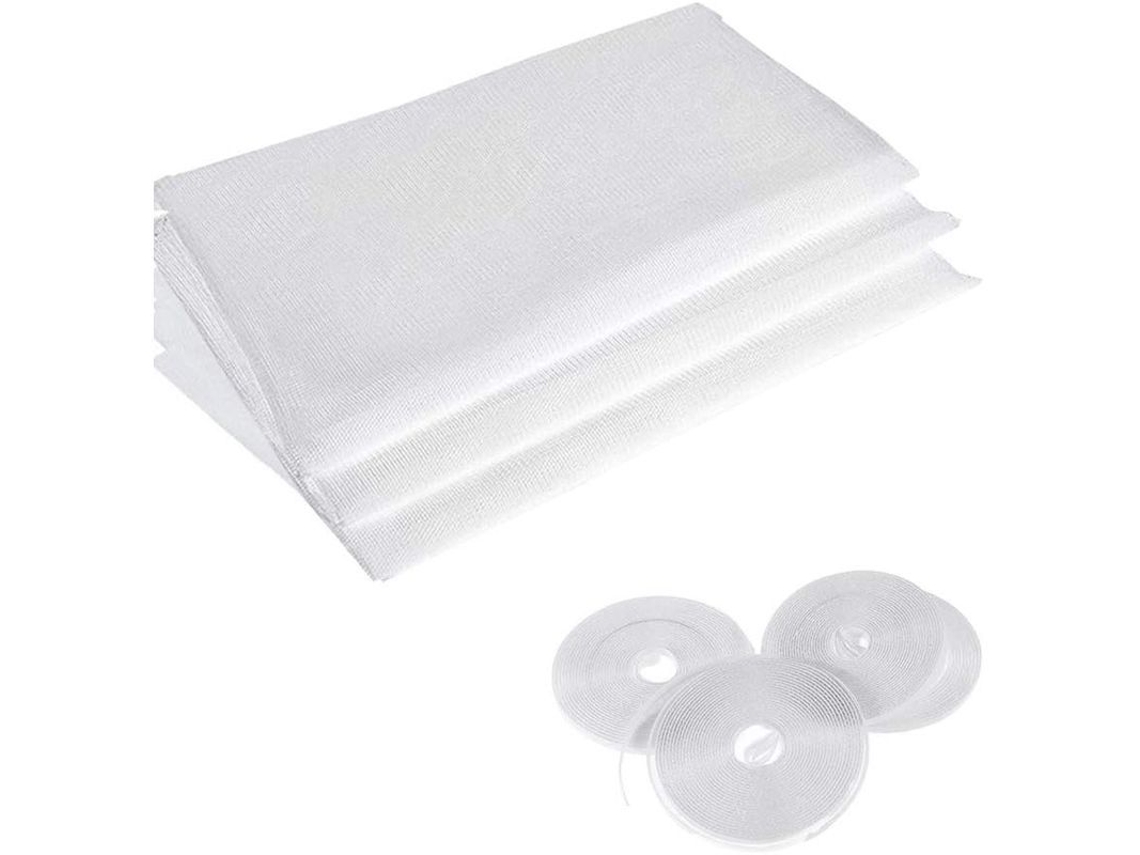 2026-protector Mosquitero Ventana 1.3x1.5m Com 4 Cintas Autoadhesivas Linjou Reutilizável