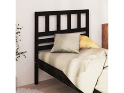Cabecero 96x4x100 cm Pino Macizo Negro