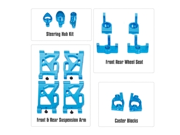 Mali kit Braços Suspensão Alumínio Eixo Direção Blocos Roda Dianteira Traseira para Carro Rc Wltoys Xks 144001
