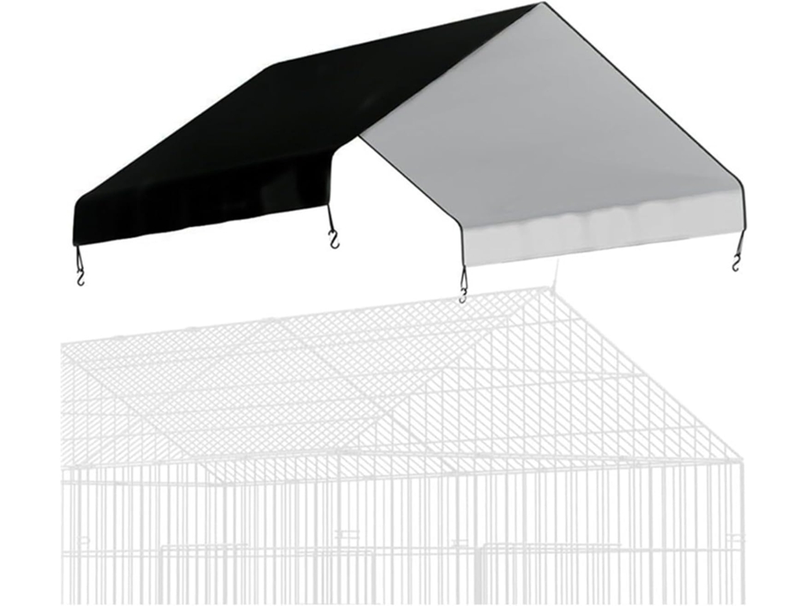 Thickened Oxford Cloth Chicken Cover 57x43 Inch Heavy Duty Waterproof For Uv Resistant Shade Tarp With Bungee Cords