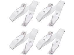 Conjunto de 4 Prendedores Lençol Ajustáveis com Clipes Metal e Elástico, Fixadores Antiderrapantes CHABERLU