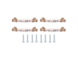 4 Conjuntos De Maçanetas Ergonômicas De Cerâmica Para Portas De Armários, Móveis, Gavetas E Escritórios, Estilo Retrô Americano