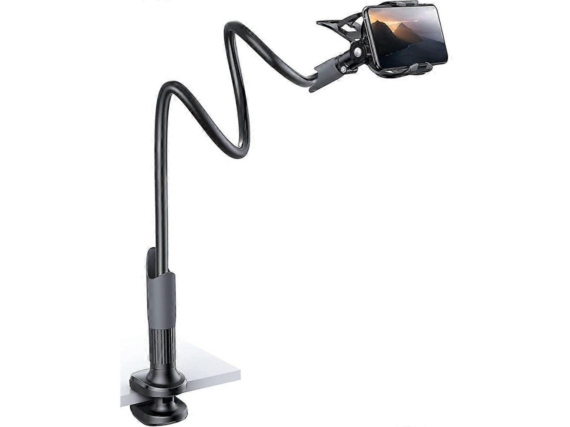 Lurelia Suporte Flexível Para Telemóvel 0,85 M 100 Mm 70 Mm 6,3 Polegadas Braçadeira Preto