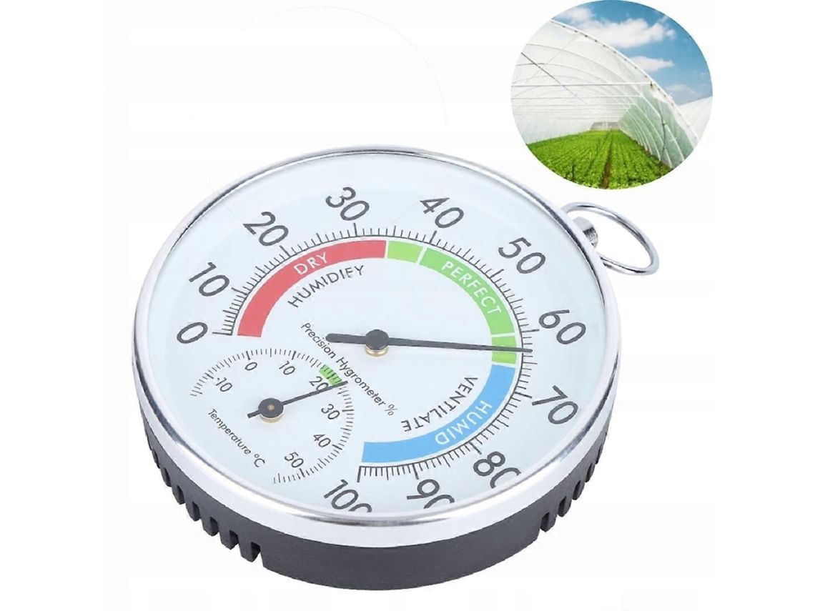 Termómetro Higrómetro Mini, Medidor De Temperatura E Humidade Para Estufa E Interior, Em Plástico - Elysve