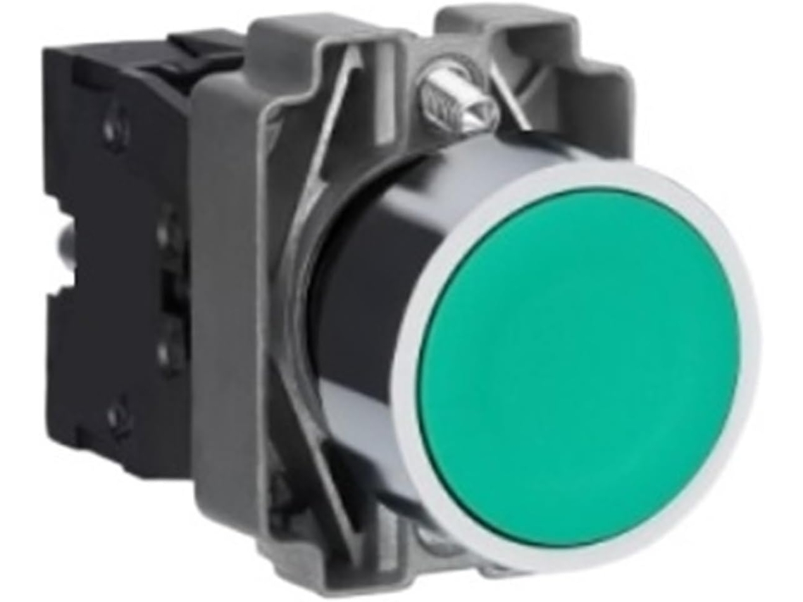Botão De Pressão Xb2ba31c Zb2ba3c+zb2bz101c Verde 1na Ø22 Retorno Por Mola Controle Industrial