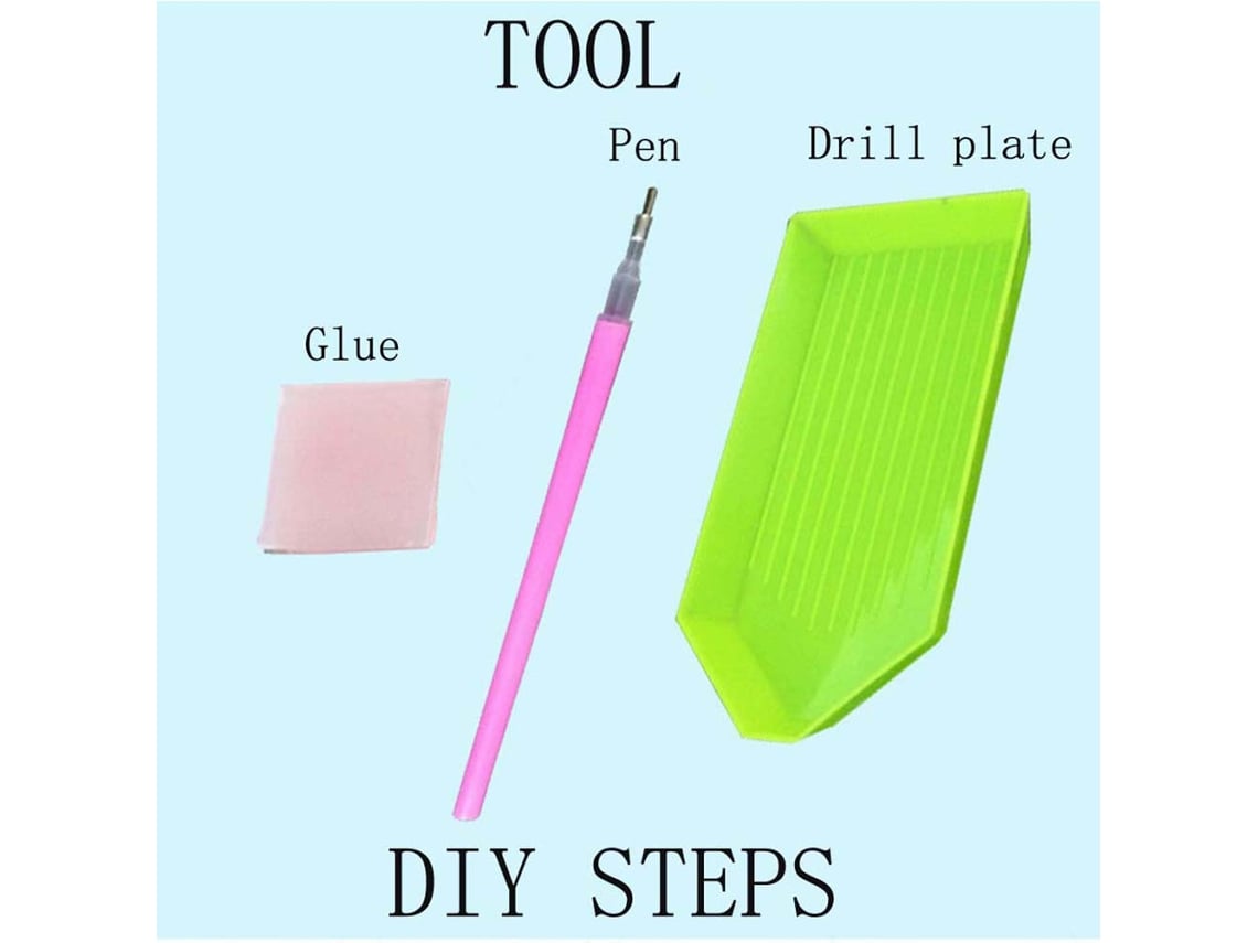 Pintura de Diamante 5d Diy Kit com Diamantes Redondos Full Drilled | S/MARCA