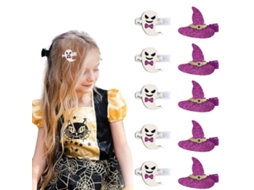 10 Pcs Clips de Cabelo Divertidos de Halloween Acessórios de Cartoon RNEMITERY