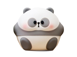 Luz Noturna Panda Cute Silicone Tap com Bateria Quarto Pequeno