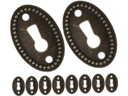 Conjunto De 12 Peças Tampas Fechadura Em Liga Zinco, Placas Decorativas Retrô Para Cômoda E Quarto