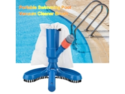 Vassoura para piscina e mini aspirador de jato para limpeza de piscinas e fontes.