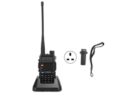 Aetheria rádio de Mão Bf Uv5r 8w Banda Dupla Transceptor Walkie Talkie com Bateria Integrada