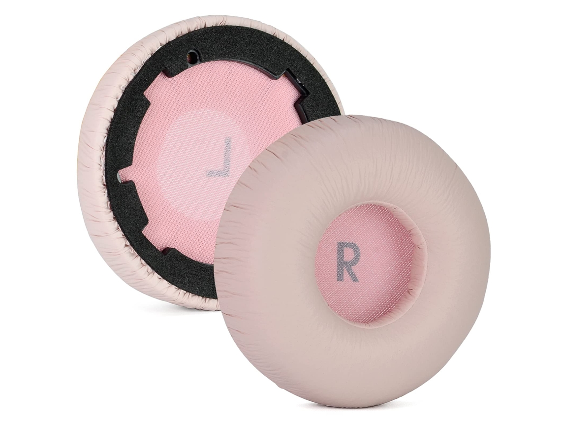 Almofadas Zruxe Para Auscultadores Jbl Tune 600/660 (par De 2 Espuma De Memória, Pele Ecológica, Rosa)