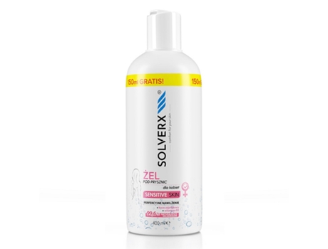 Pele Sensível Para Mulheres Gel De Banho, 400ml Solverx