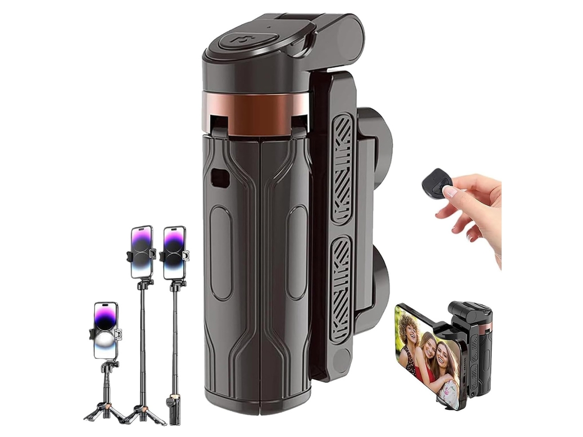Novo Bastão De Selfie Portátil, Mini Tripé, Mini Tripé Flexível Reversível, Bastão De Selfie Com Controle Remoto.