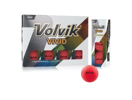 Pacote de 12 Bolas de Golfe VOLVIK Vivid Rose TU