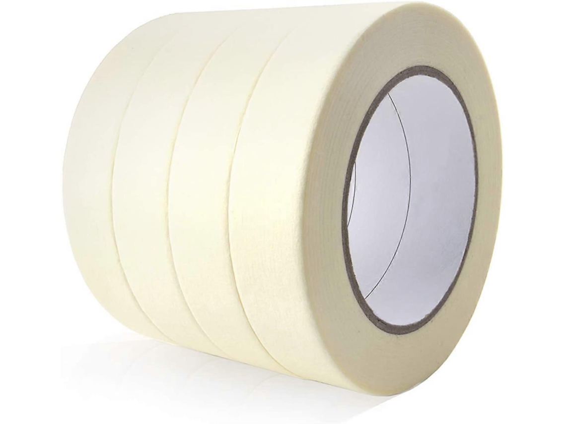Fita Adesiva Multiuso 24mm X 55m, Ideal Para Pintura, Casa, Escritório, 4 Rolos