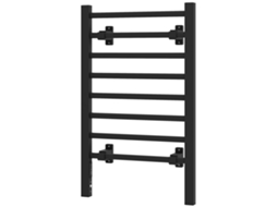 Toalheiro Elétrico de Parede Ou Chão 150w 8 Barras com Timer 2 4h 53x35x90 Cm Preto