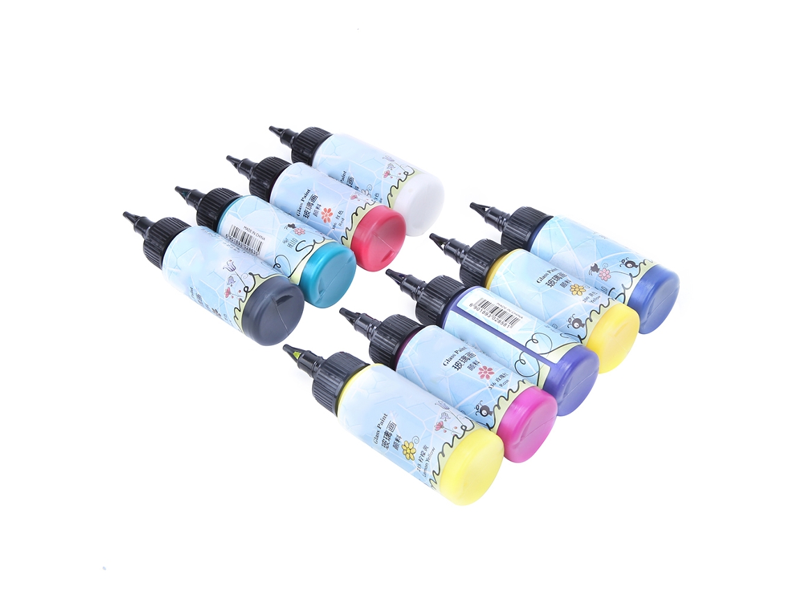 Pintura Acrílica De 9 Cores Para Pintura Em Vidro E Cerâmica Materiais De Arte Diy A7009