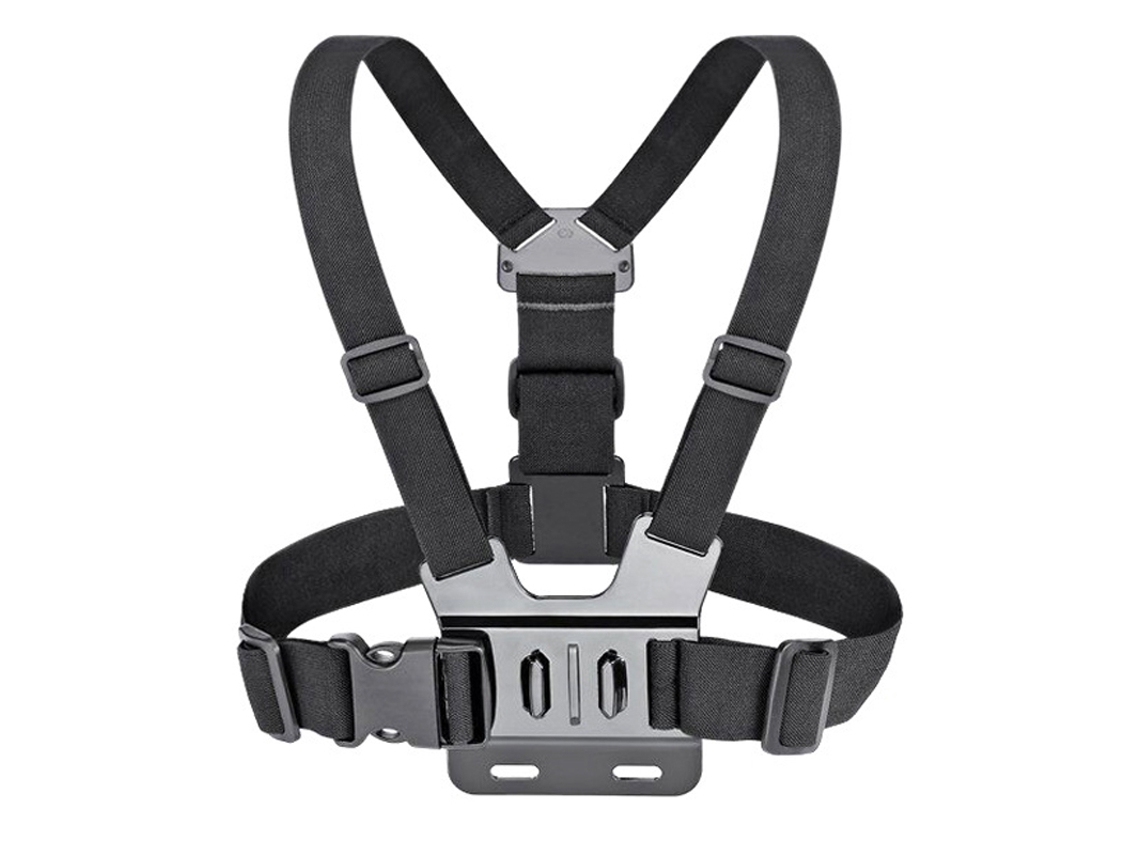 Correa De Pecho Para Cámara De Acción Ajustable Con Soportes De Plástico Y Metal Para Ciclismo Al Aire Libre