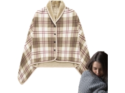 Manta Portátil para Adultos Poncho com Capuz Cachecol Ultramacio, Aconchegante e Quente, Suéter CHABERLU