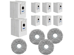 Pacote de Acessórios para Ecovacs Deebot X2 Omni Pro, Saco para Aspirador Pano de Microfibra BRILVIBERA