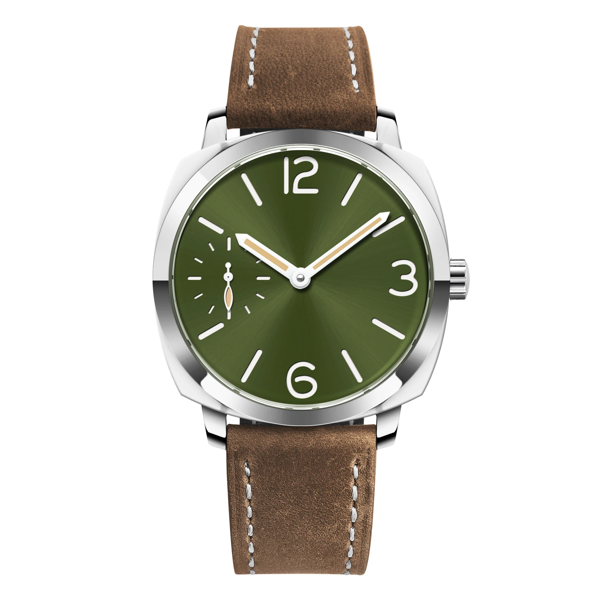 Relógio Masculino Mecânico Automático Simples Em Aço Inoxidável (verde), Modelo Esportivo À Prova D'água.