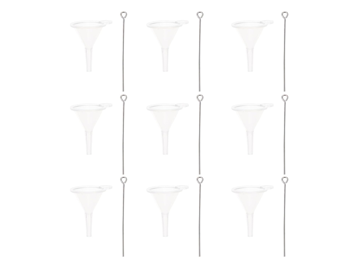 Feito De Plástico E Aço Inoxidável, Conjunto Com 10 Funis, Ferramenta Fácil De Usar Para Transferir Perfumes E Óleos