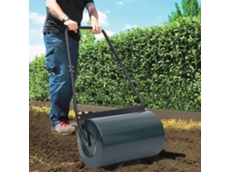 Vidaxl Rolo Para Relvado 63 Cm 50 L Verde E Preto