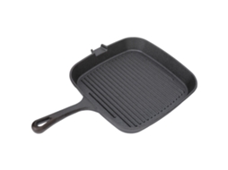 frigideira grelhadeira antiaderente com alça resistente ao calor para bife 22cm S/MARCA