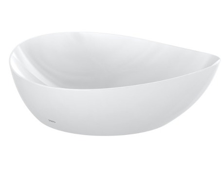 Lavatório de Bancada TOTO Ta Sem Furo para Torneira com Descarga 460X420Mm Cefiontect Linearceram L4704E